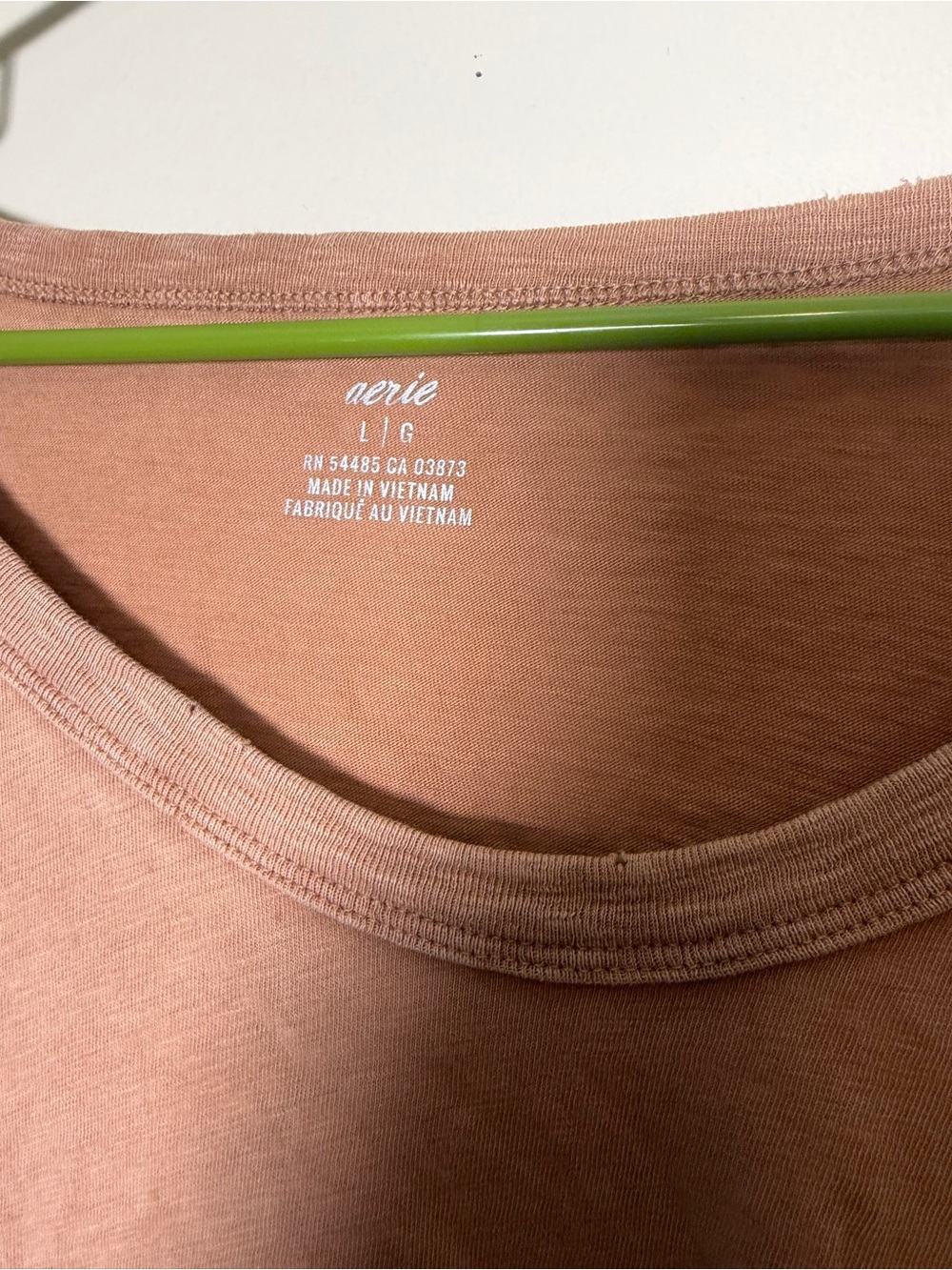 Aerie Oversized Boyfriend Scoop Neck Short Sleeve Tee - Brown - Picture 3 of 4